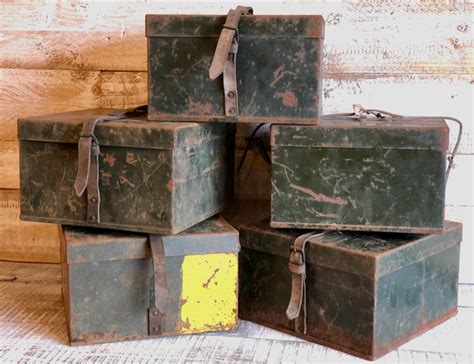 antique military metal box cylinder|military boxes for sale.